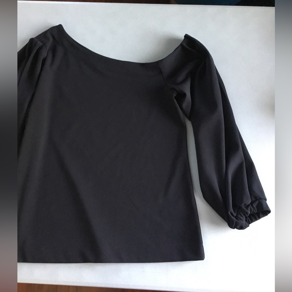 BANANA REPUBLIC ONE SHOULDER LONG SLEEVE TOP ELASTIC SLEEVE CUFFS - Picture 8 of 15